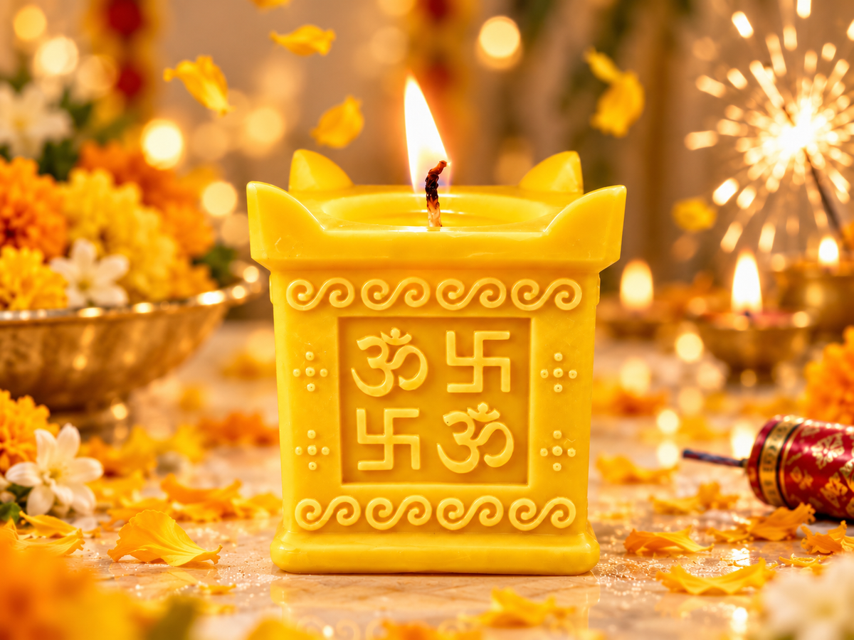 Shubh Diwali Candle